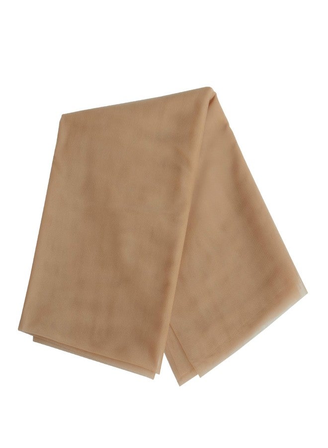 ياتشيو شبكة دانتيل سويسرية من YANTAISIYU بطول ربع ياردة لصنع الشعر المستعار وأغطية الشعر المستعار، أو مادة لصنع الشعر المستعار الدانتيل أو شبكة إغلاق الشعر الدانتيل (بني فاتح). - Image 2